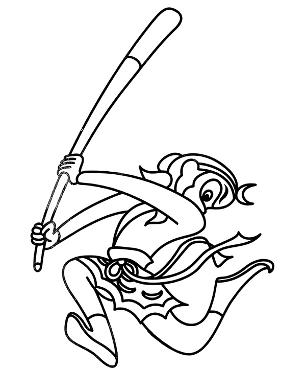 tranh tô màu tôn ngộ không 30