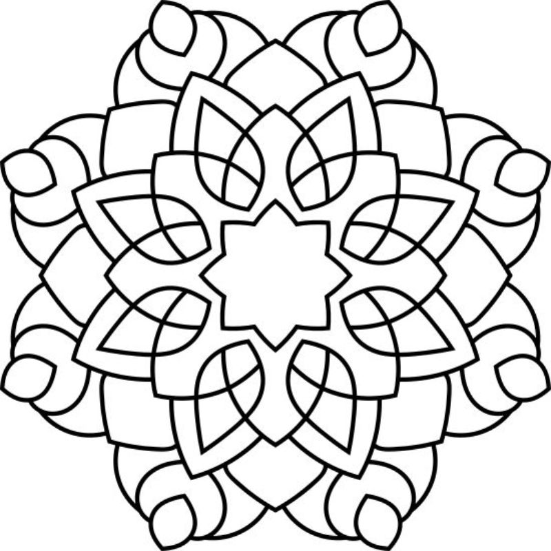tranh tô màu trang trí hình vuông 13