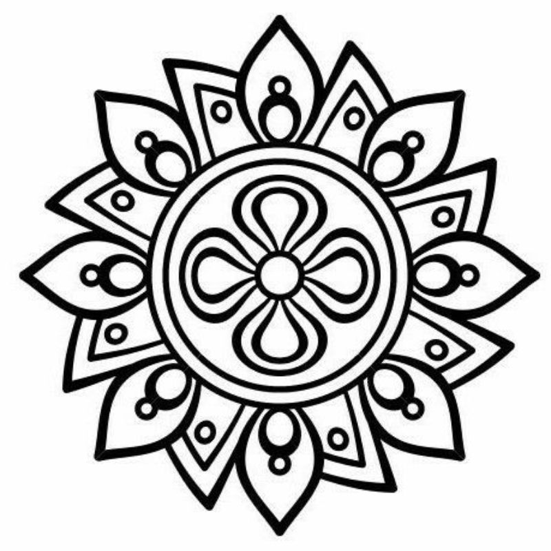 tranh tô màu trang trí hình vuông 18