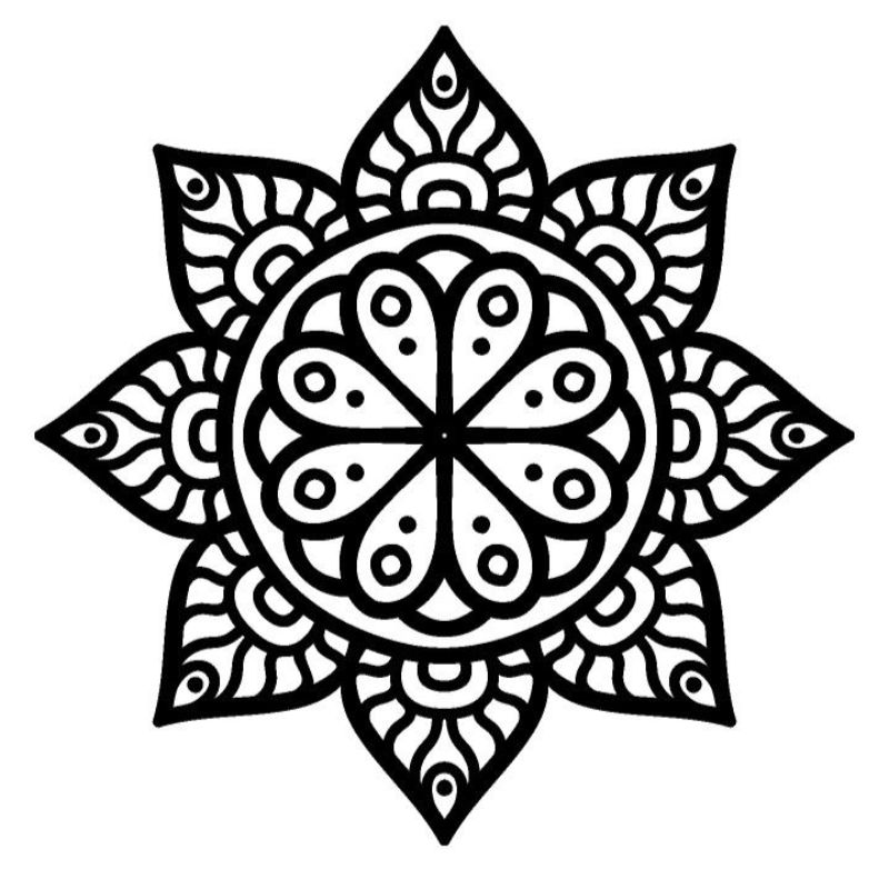 tranh tô màu trang trí hình vuông 19