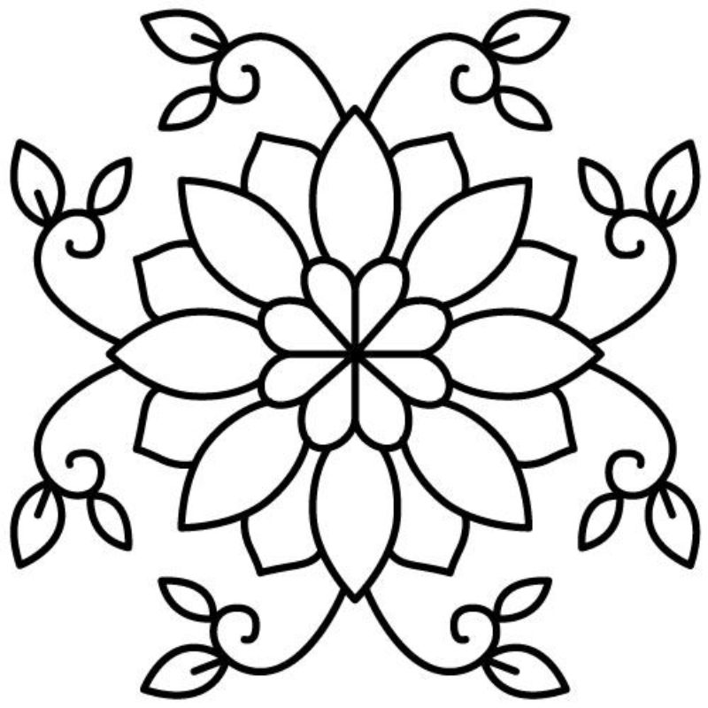tranh tô màu trang trí hình vuông 3