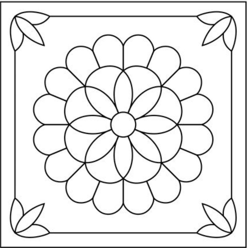 tranh tô màu trang trí hình vuông 41