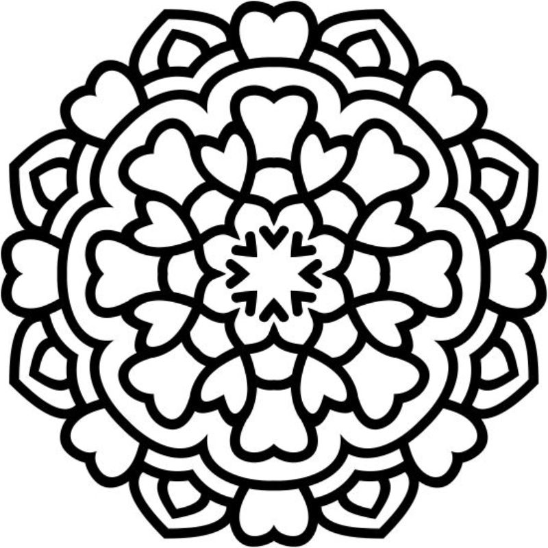 tranh tô màu trang trí hình vuông 8