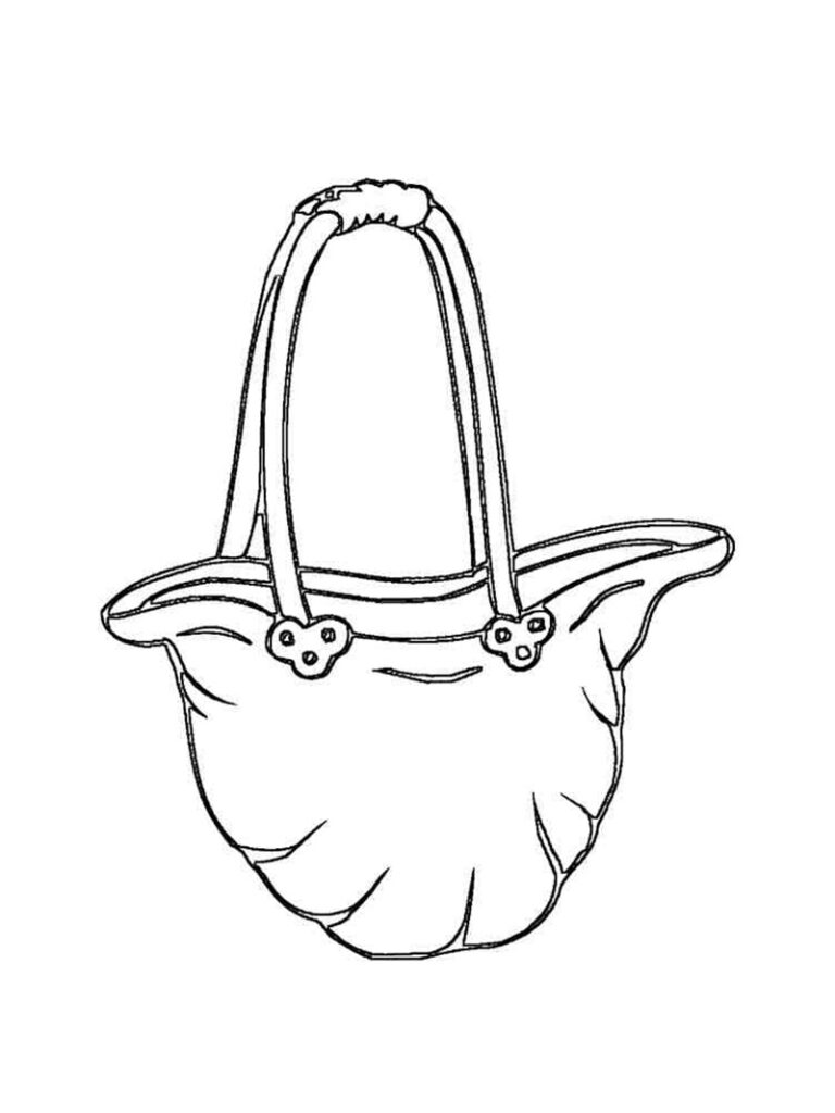 tranh tô màu túi xách