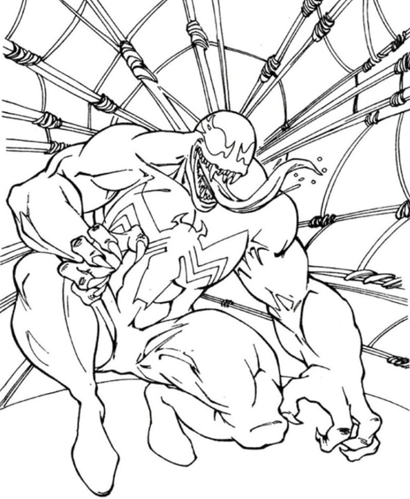 tranh tô màu venom 12