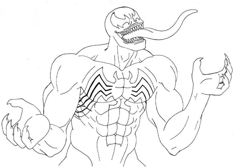 tranh tô màu venom 16