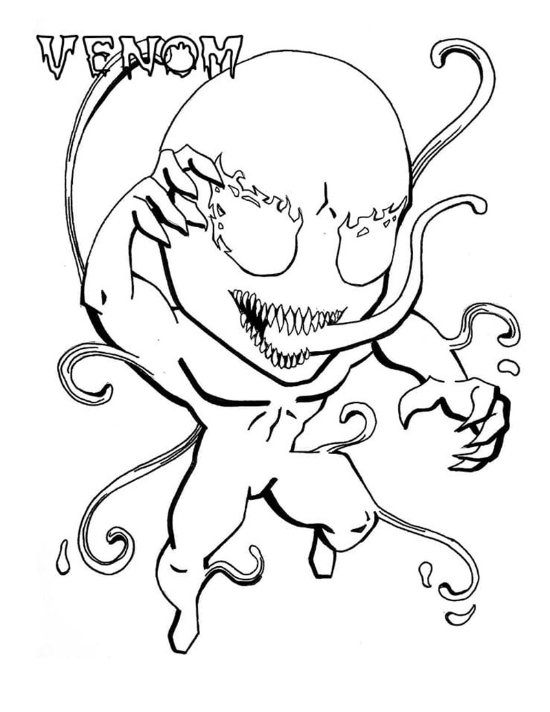 tranh tô màu venom 18