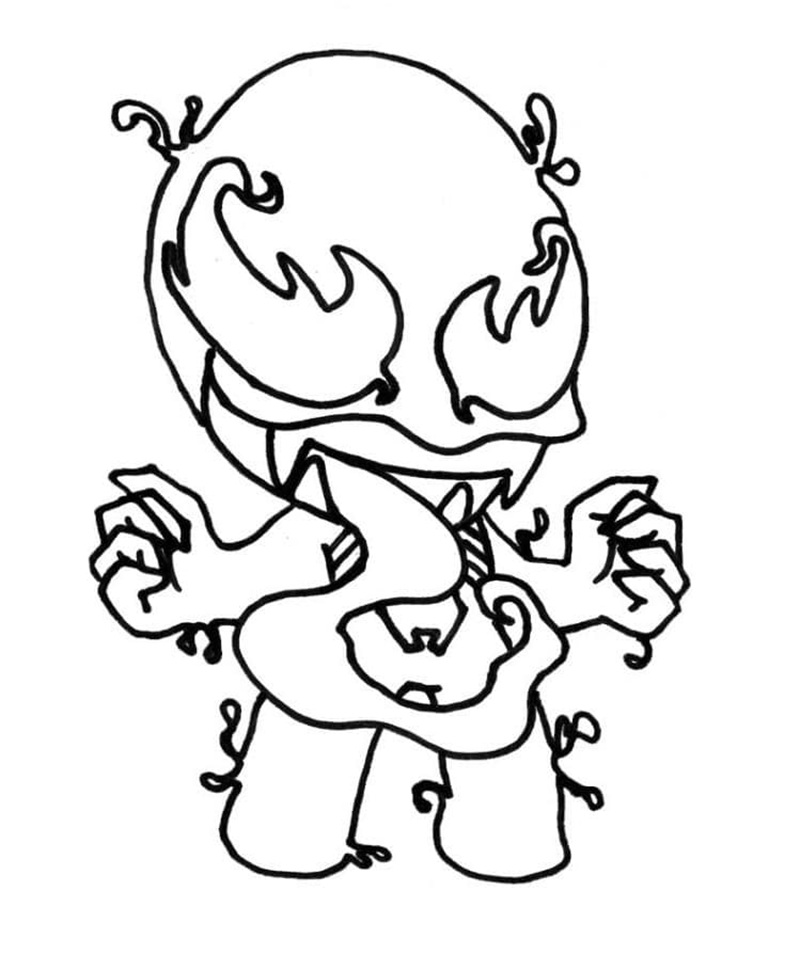 tranh tô màu venom 19
