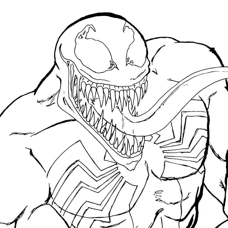 tranh tô màu venom 23