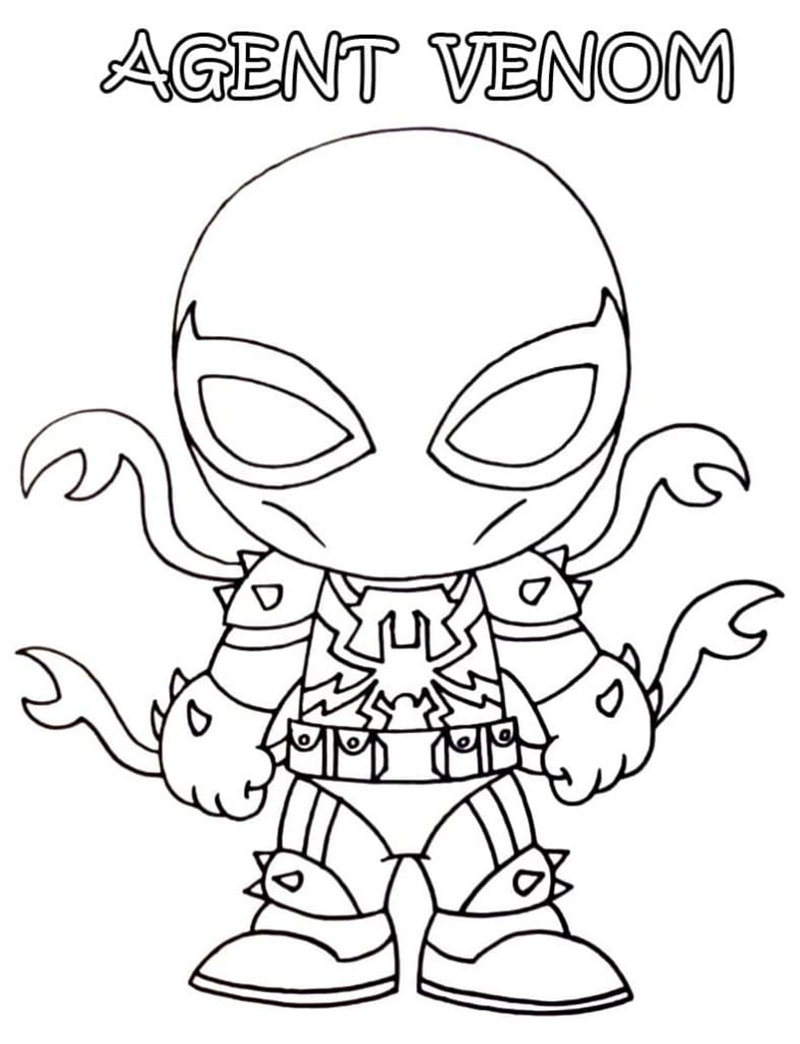 tranh tô màu venom 24