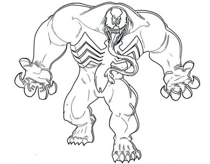 tranh tô màu venom 32