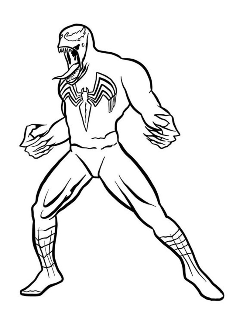 tranh tô màu venom 33