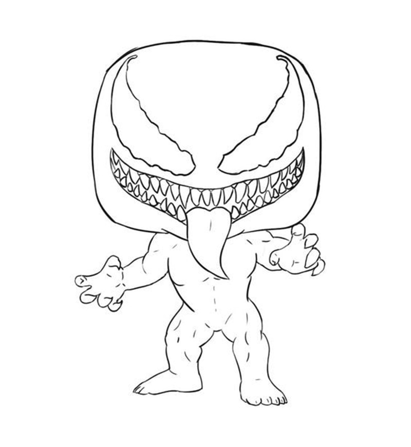 tranh tô màu venom 35