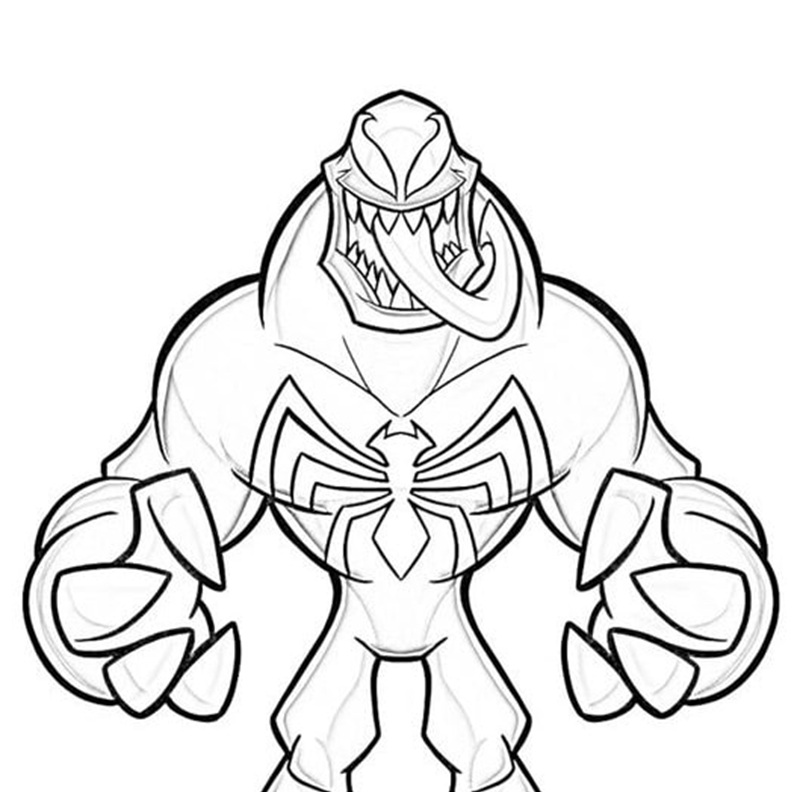 tranh tô màu venom 37
