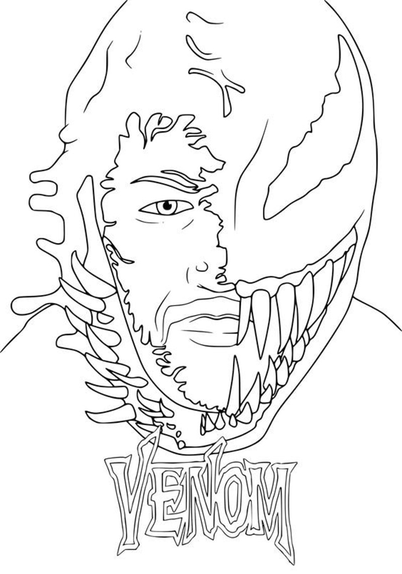 tranh tô màu venom 38