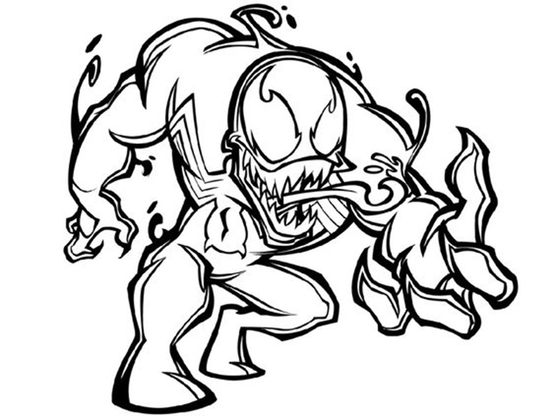 tranh tô màu venom 39