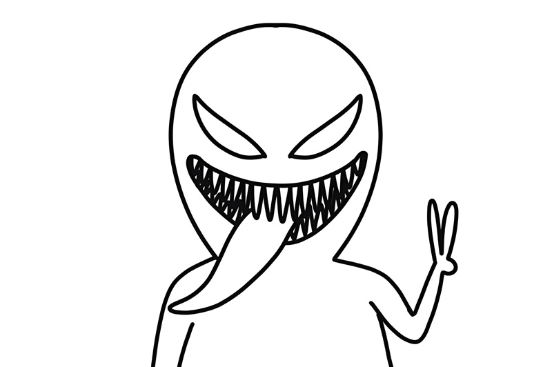 tranh tô màu venom 4