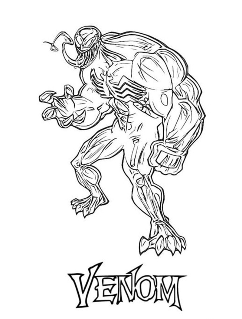 tranh tô màu venom 5