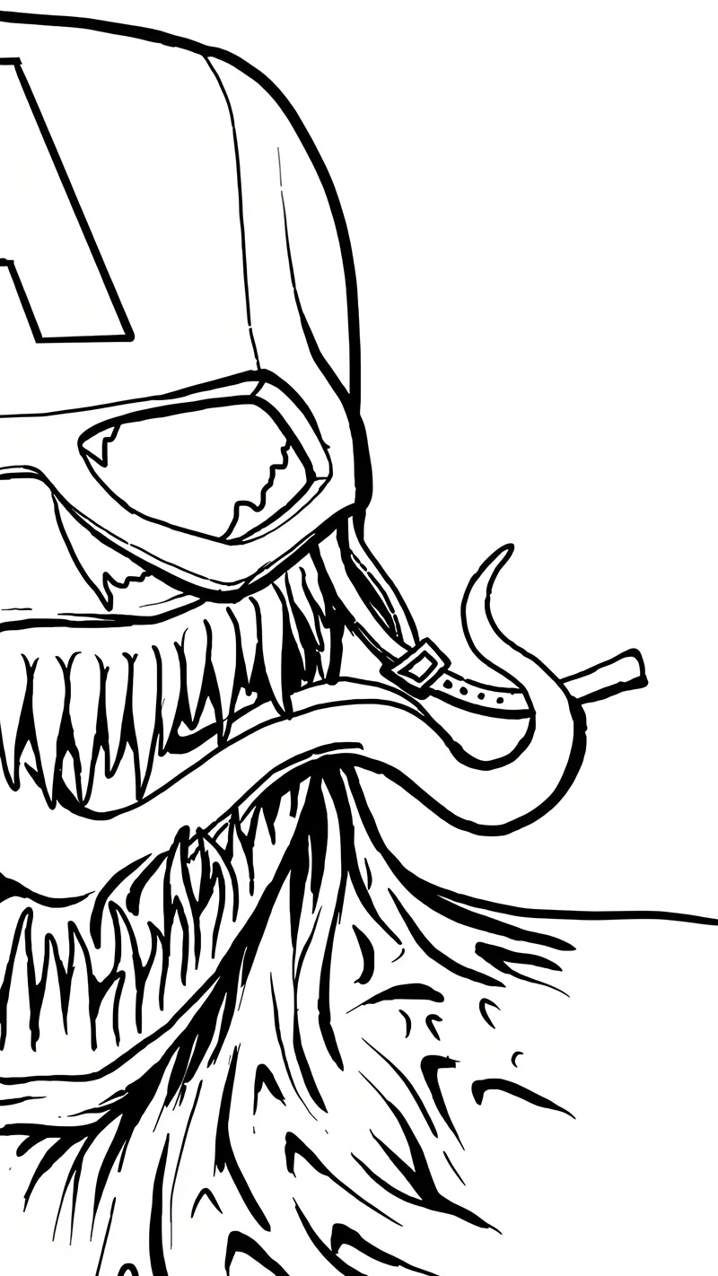 tranh tô màu venom 8