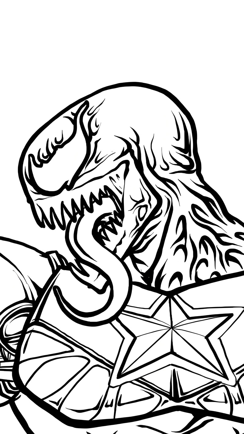 tranh tô màu venom 9