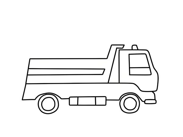 tranh tô màu xe chở rác 22