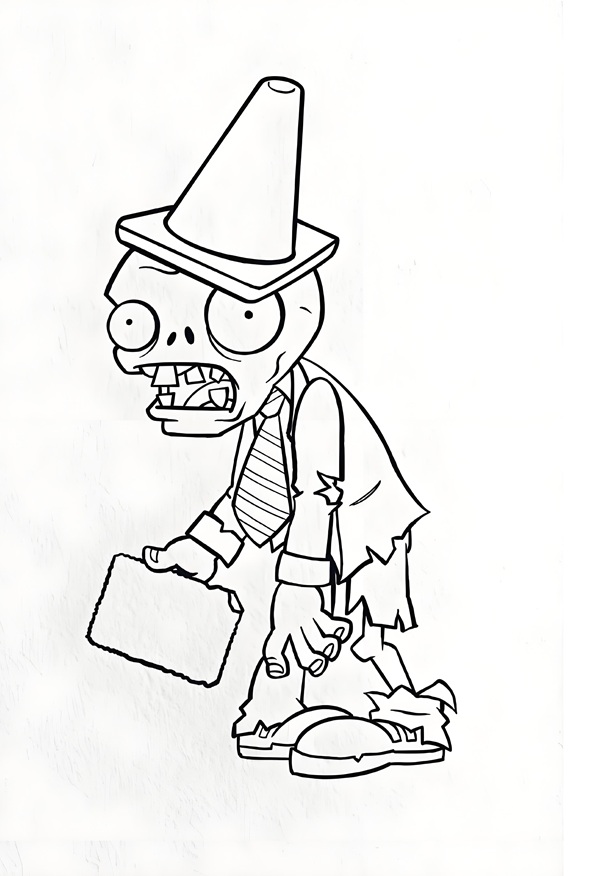 tranh tô màu zombie 19