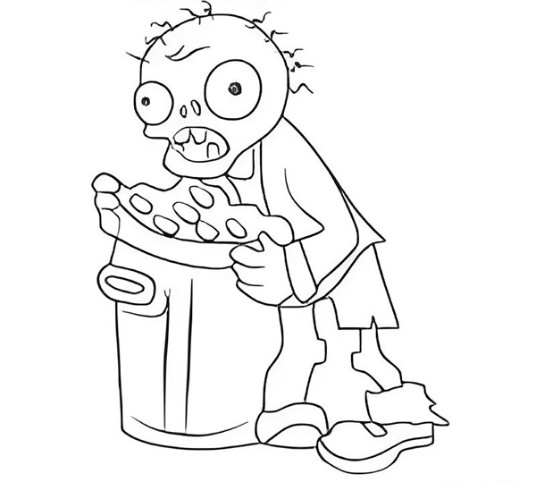 tranh tô màu zombie 28