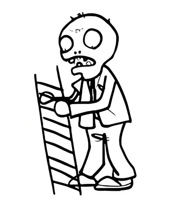 tranh tô màu zombie 29