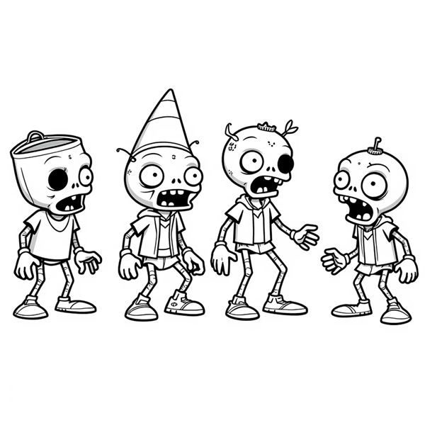 tranh tô màu zombie 3