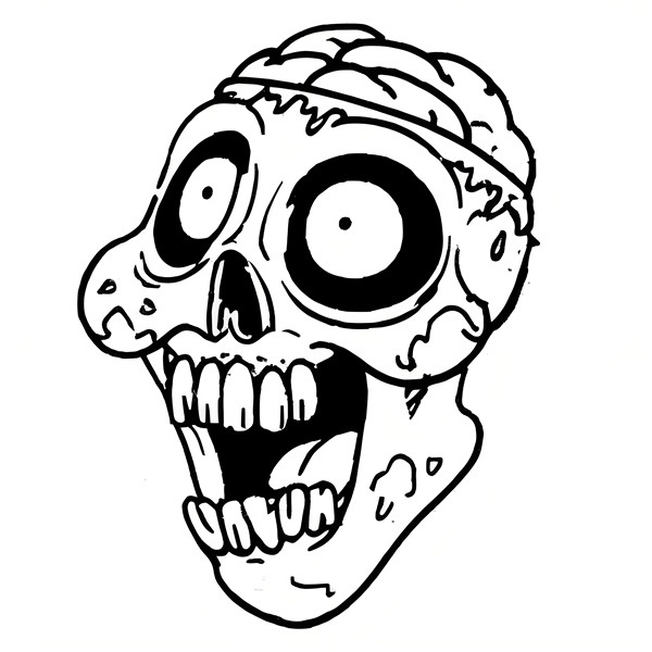 tranh tô màu zombie 30