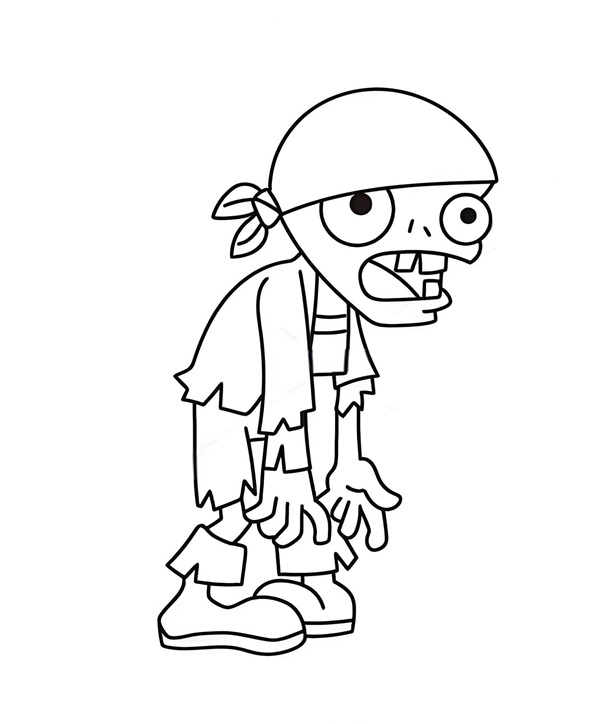 tranh tô màu zombie 37
