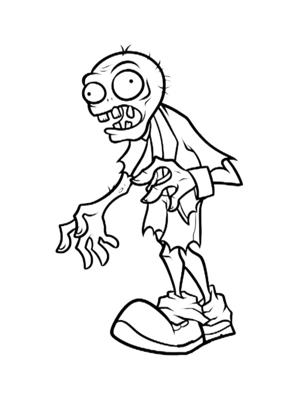 tranh tô màu zombie 8