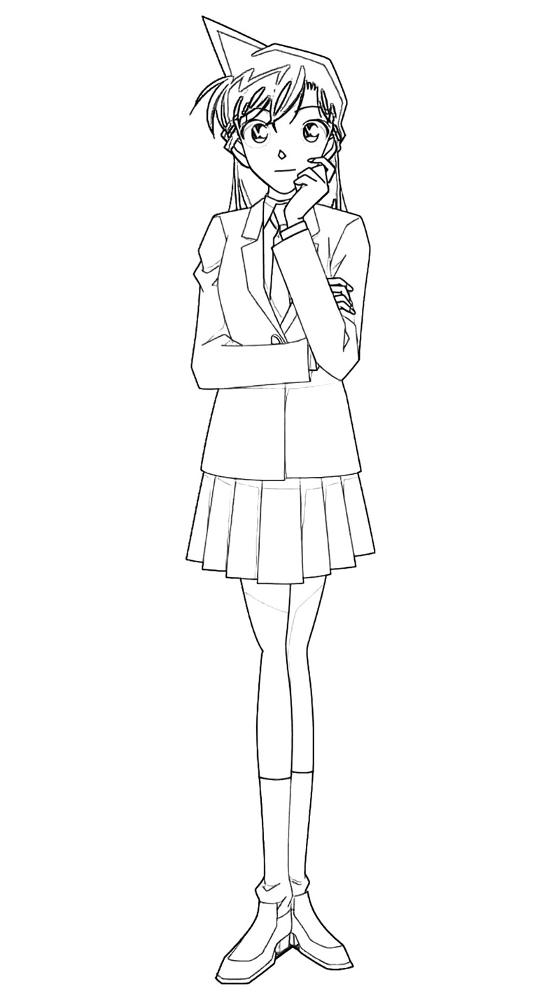 tranh tô màu anime boy cute 3