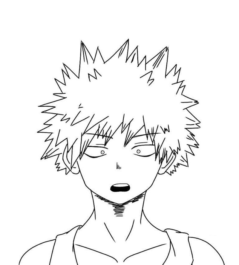tranh tô màu anime boy cute 33