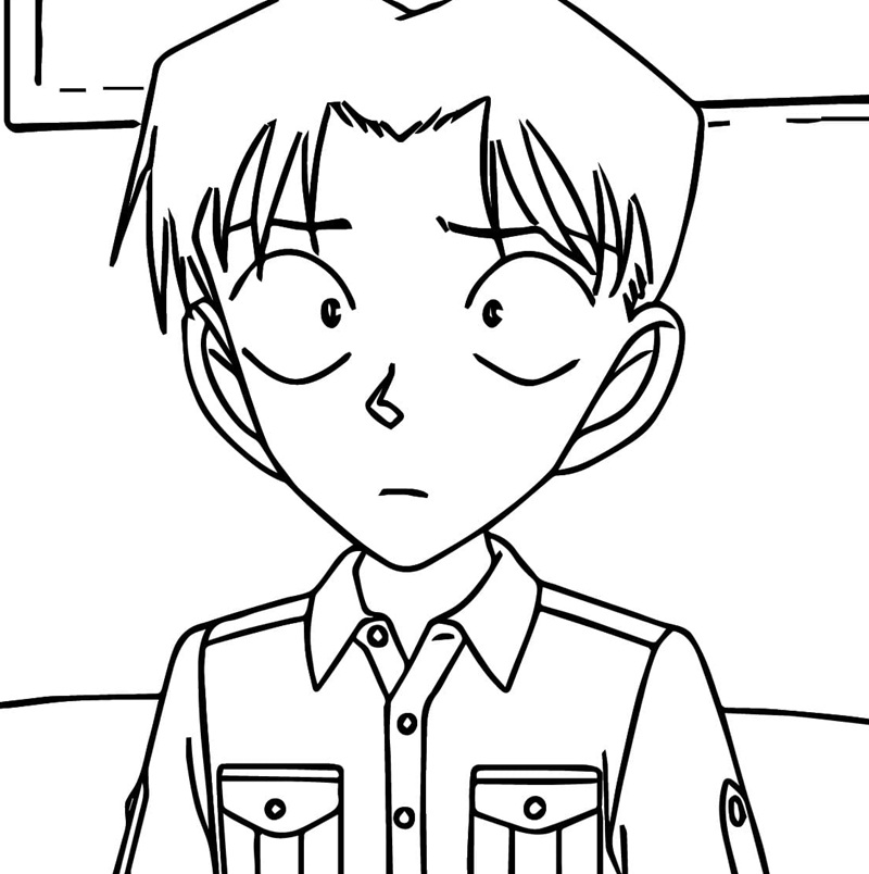 tranh tô màu anime boy cute 38