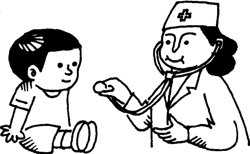 tranh tô màu bác sĩ 