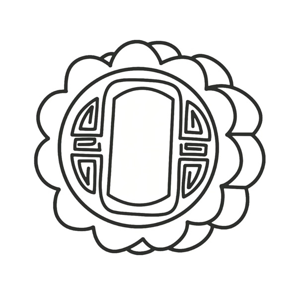 tranh tô màu bánh trung thu 5