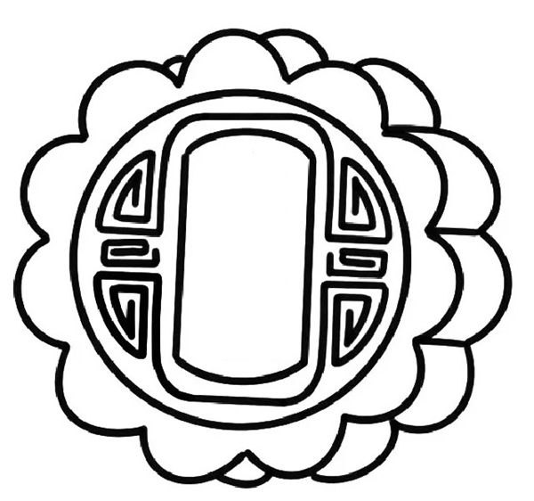 tranh tô màu bánh trung thu 9