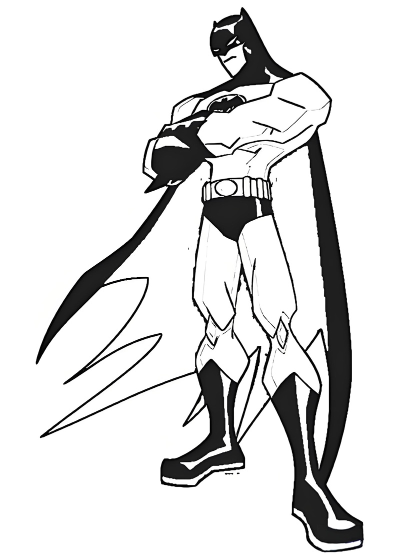 tranh tô màu batman