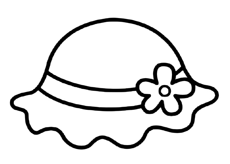 tranh tô màu cái nón