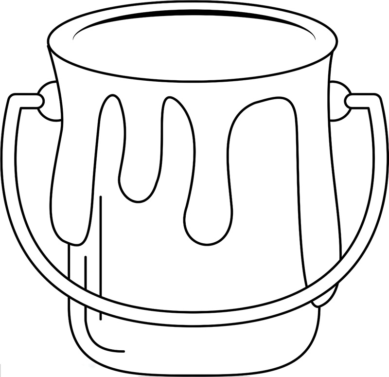 tranh tô màu cái xô 13