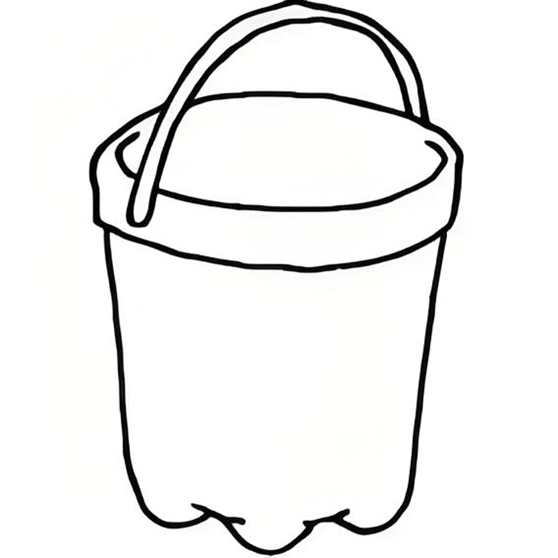 tranh tô màu cái xô 36
