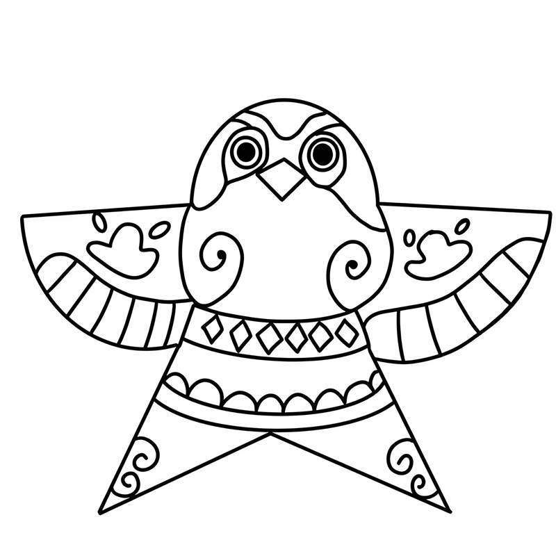 tranh tô màu con diều
