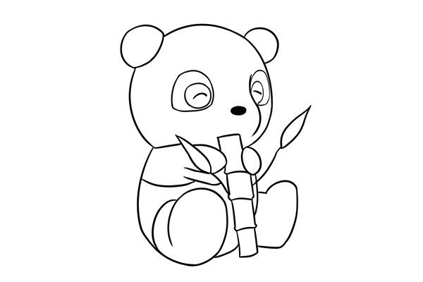 tranh tô màu gấu trúc