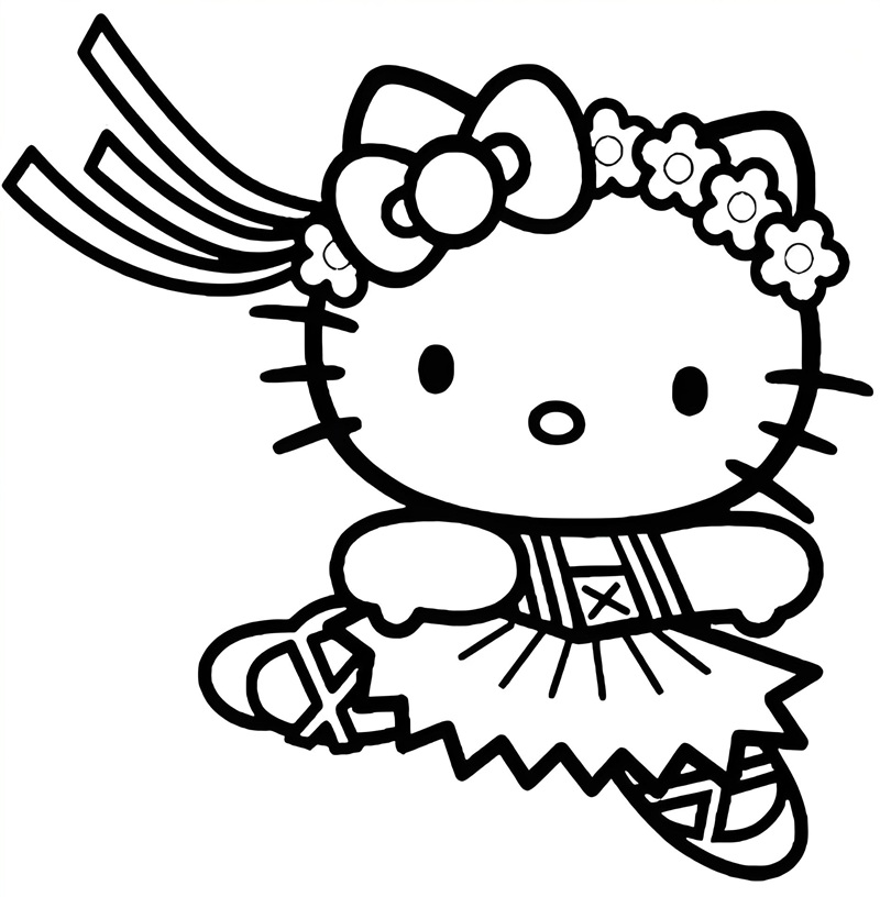 tranh tô màu hello kitty 19