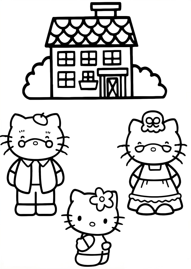 tranh tô màu hello kitty 24
