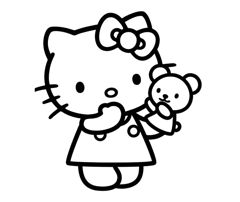 tranh tô màu31hello kitty 