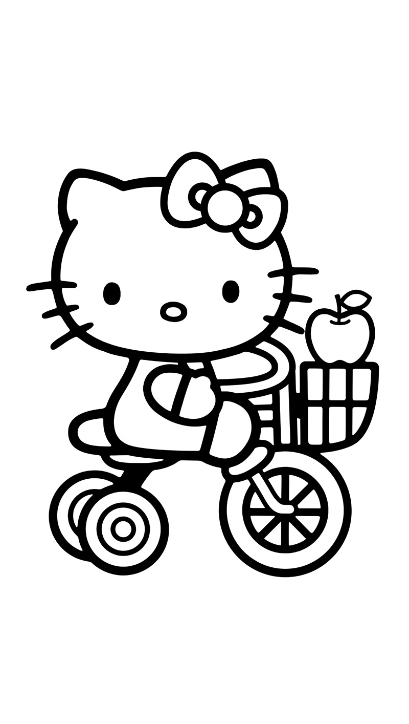tranh tô màu hello kitty 32