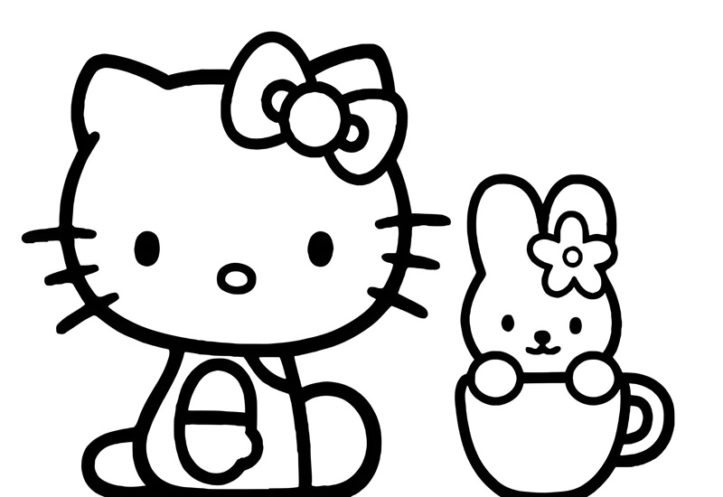 tranh tô màu hello kitty 36