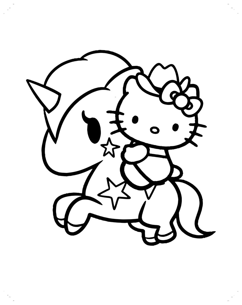 tranh tô màu hello kitty 38
